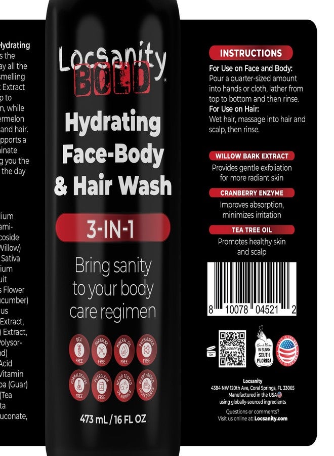 Locsanity BOLD 3-in-1 Men’s Hydrating Face, Body, and Hair Wash - Image 5
